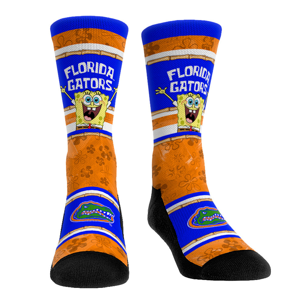 Florida Gators - SpongeBob SquarePants Tiki Stripe Crew Socks