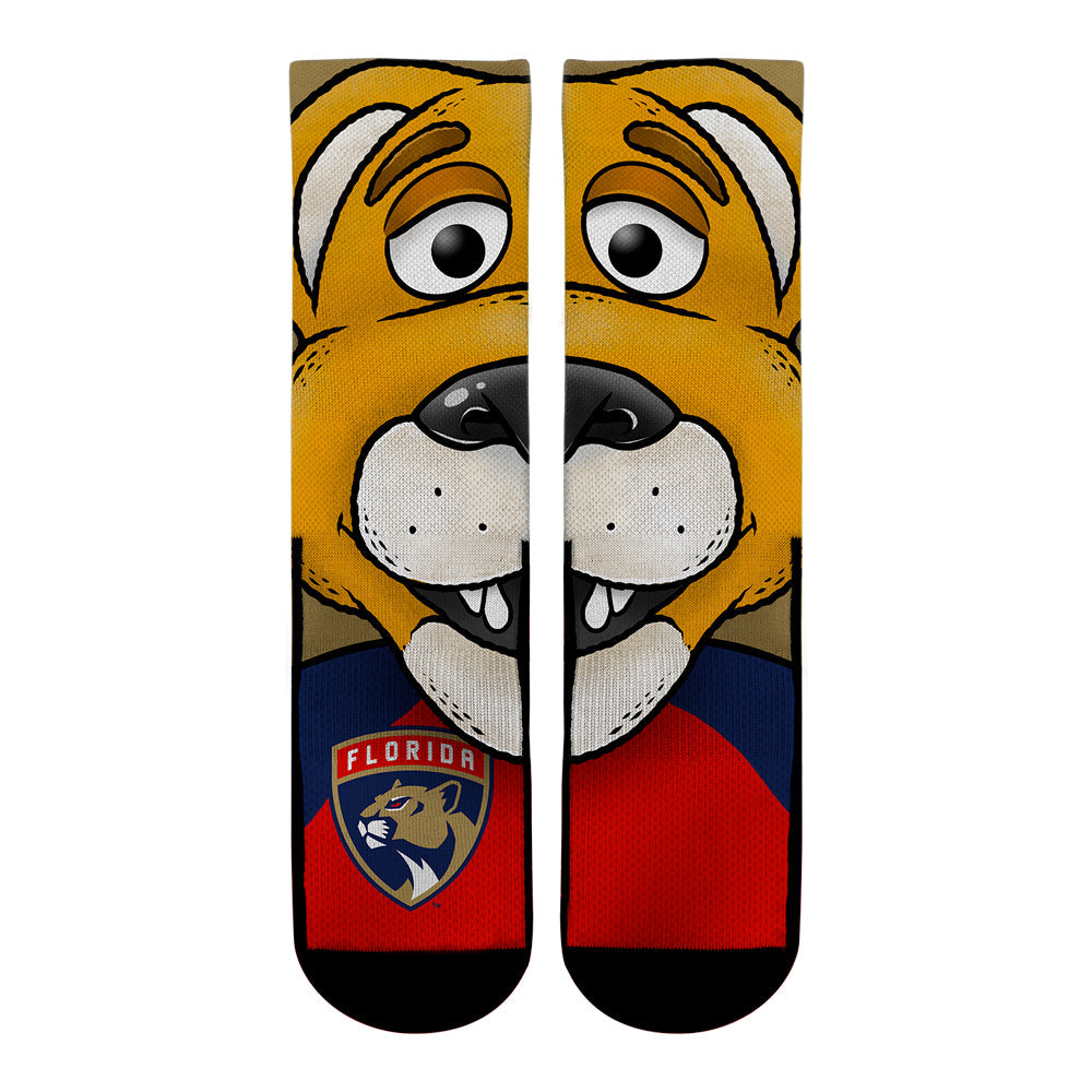 Florida Panthers - Split Face Mascot Crew Socks