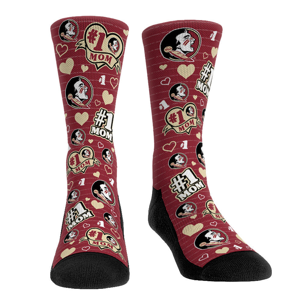 Florida State Seminoles - #1 Mom Crew Socks