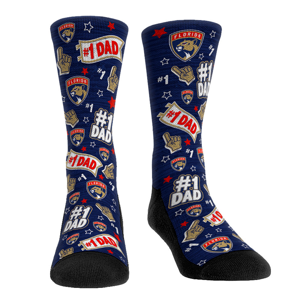 Florida Panthers - #1 Dad Crew Socks