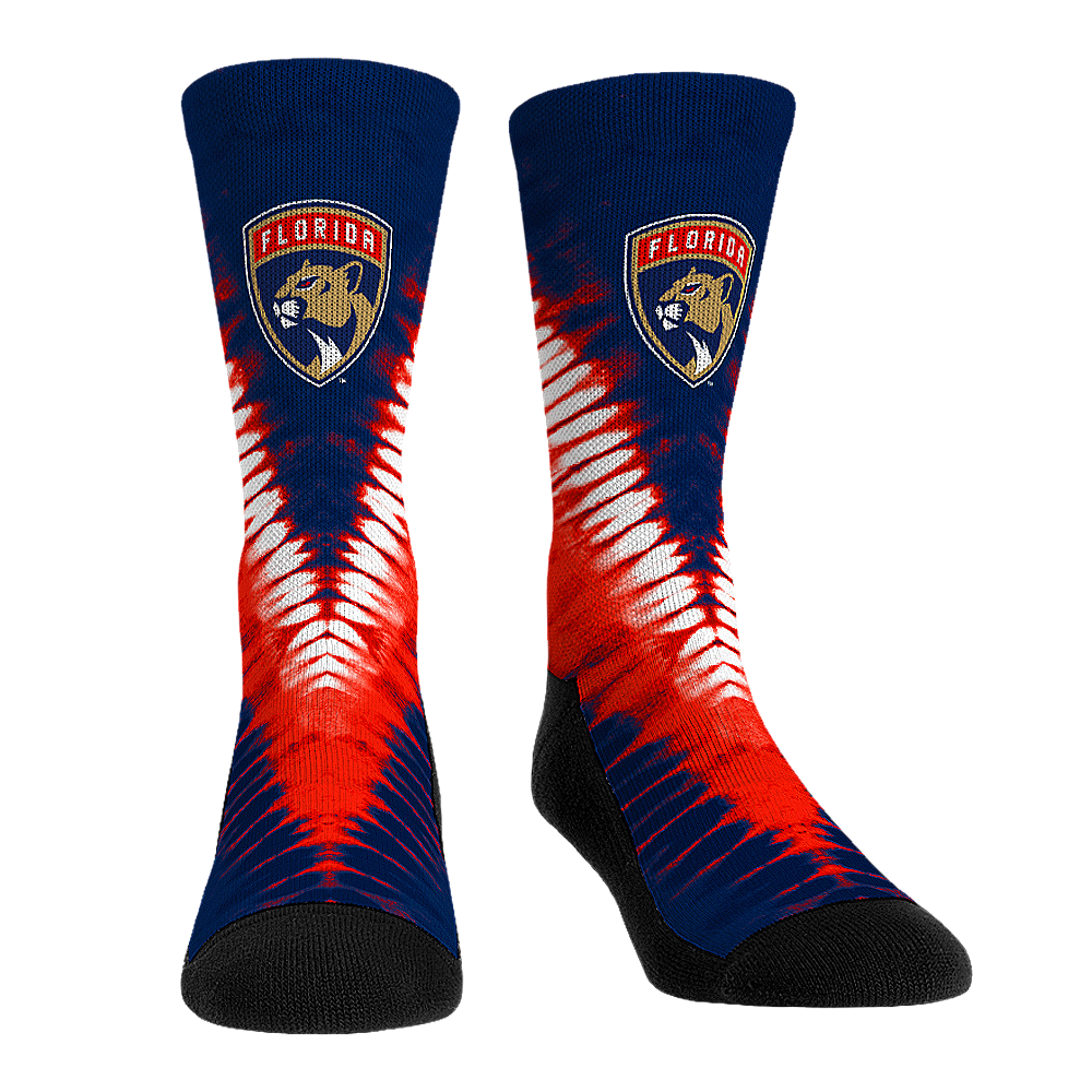 Florida Panthers - V Shape Tie Dye Crew Socks