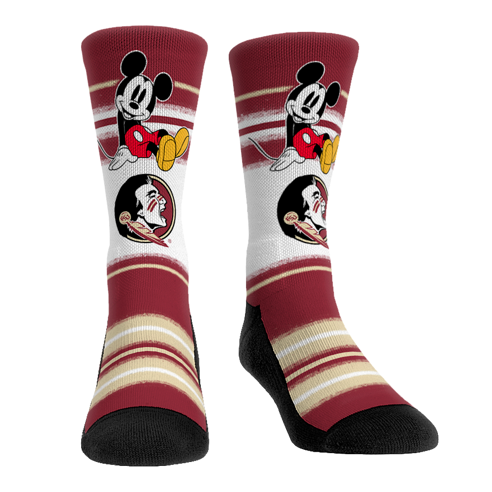 Florida State Seminoles - Disney - Sit Stripe Crew Socks
