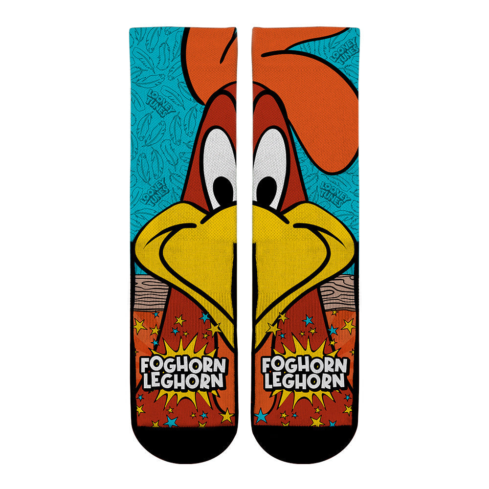 Foghorn Leghorn - Split Face Crew Socks