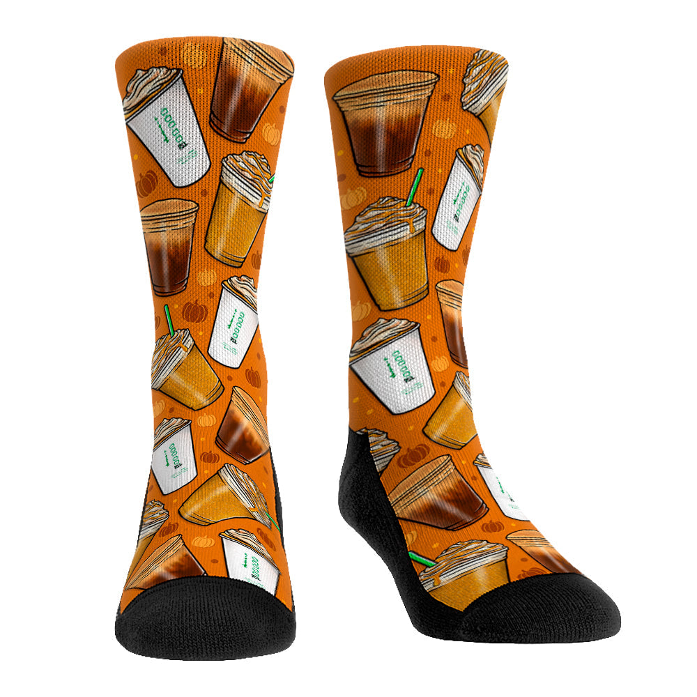 Pumpkin Spice Latte - All-Over Crew Socks