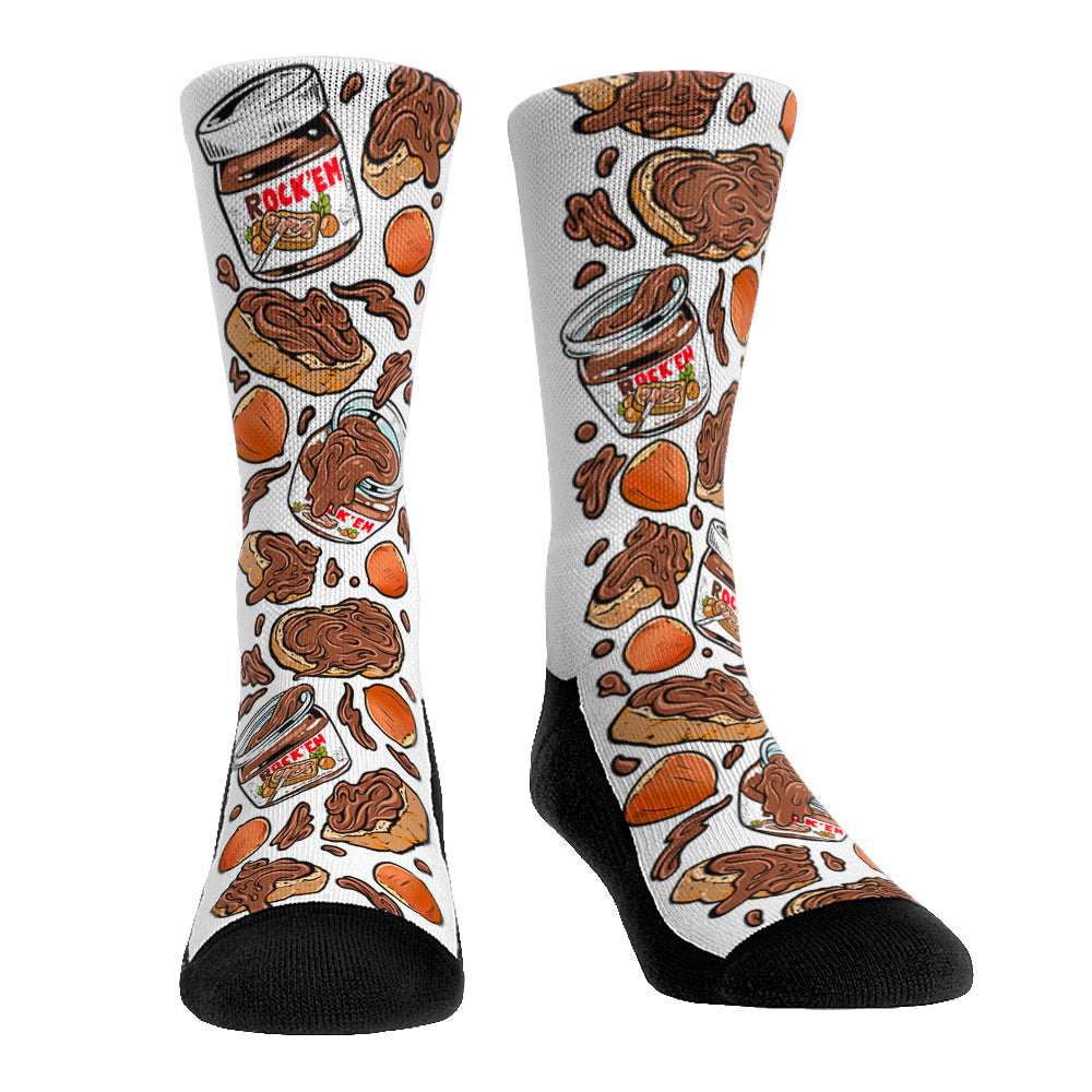 Hazelnut Spread Crew Socks