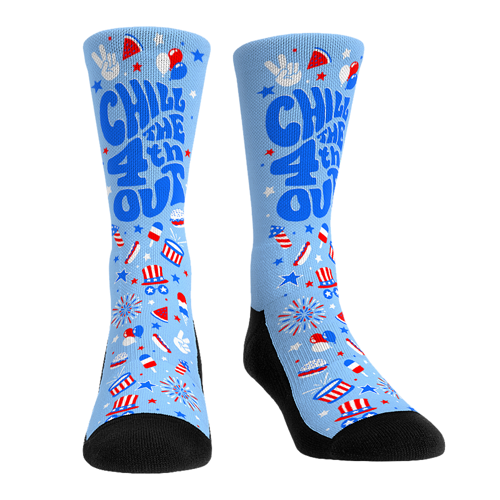 Chill the 4th Out Crew Socks