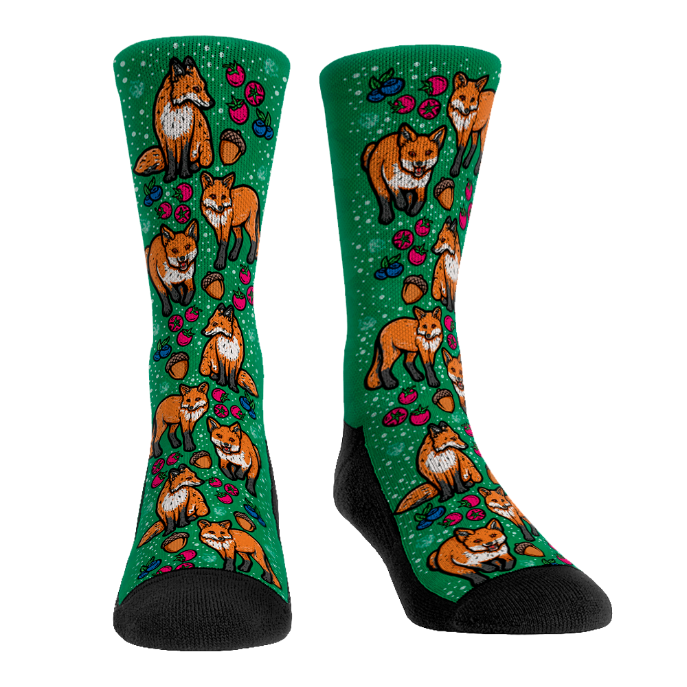 Fox All-Over Crew Socks