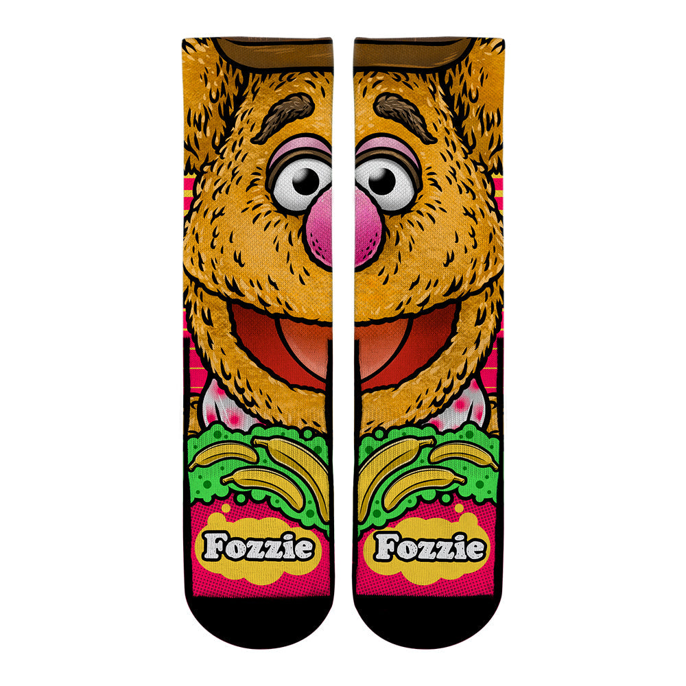 The Muppets Fozzie Bear - Split Face Crew Socks