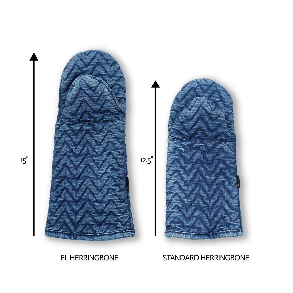 WONDERWALL ‘La Sélection Joyce’ El Herringbone Large Denim Oven Mitt