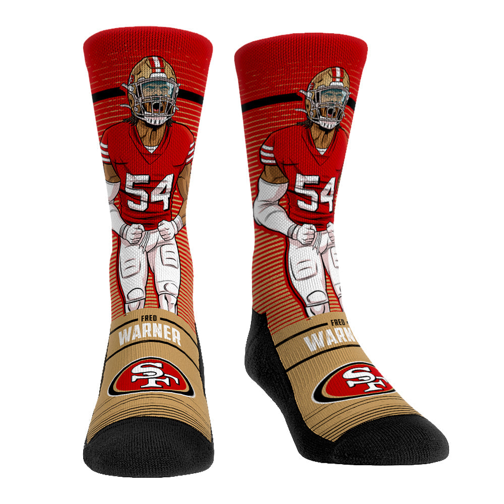 Fred Warner - San Francisco 49ers - Big Shot Crew Socks