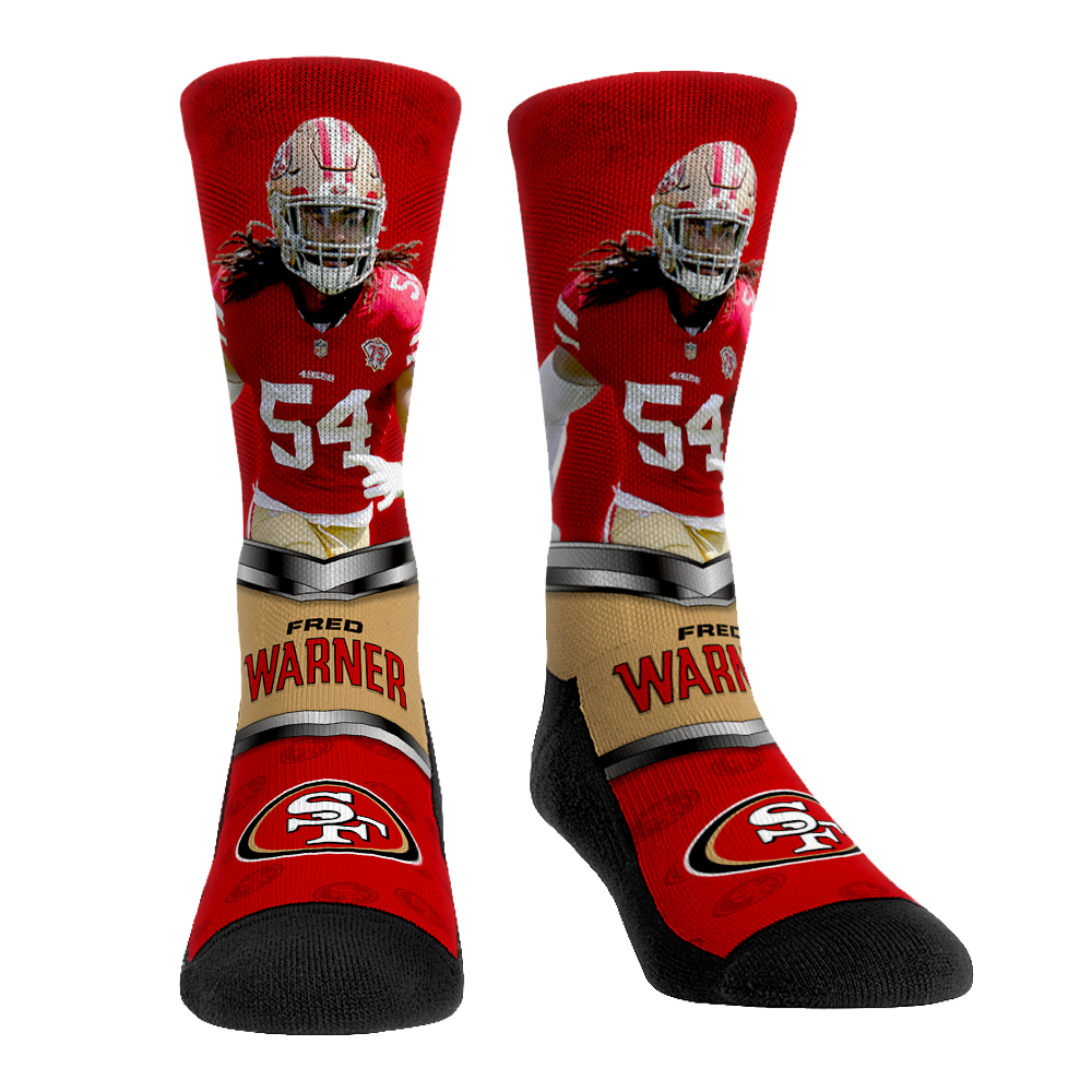 Fred Warner - San Francisco 49ers - Highlight Crew Socks
