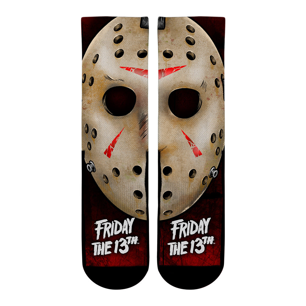 Friday The 13th - Jason - Split Face Crew Socks