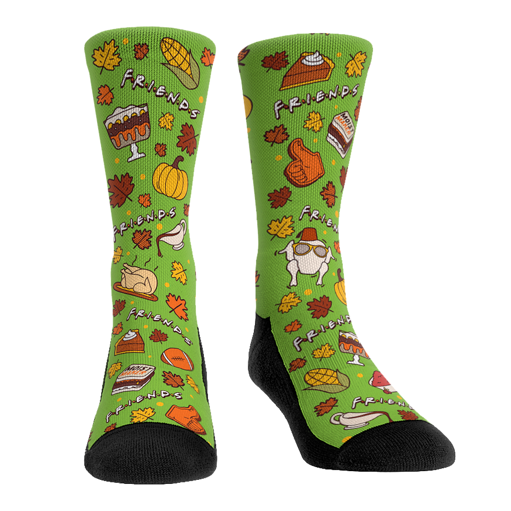 Friends - Thanksgiving All-Over Crew Socks