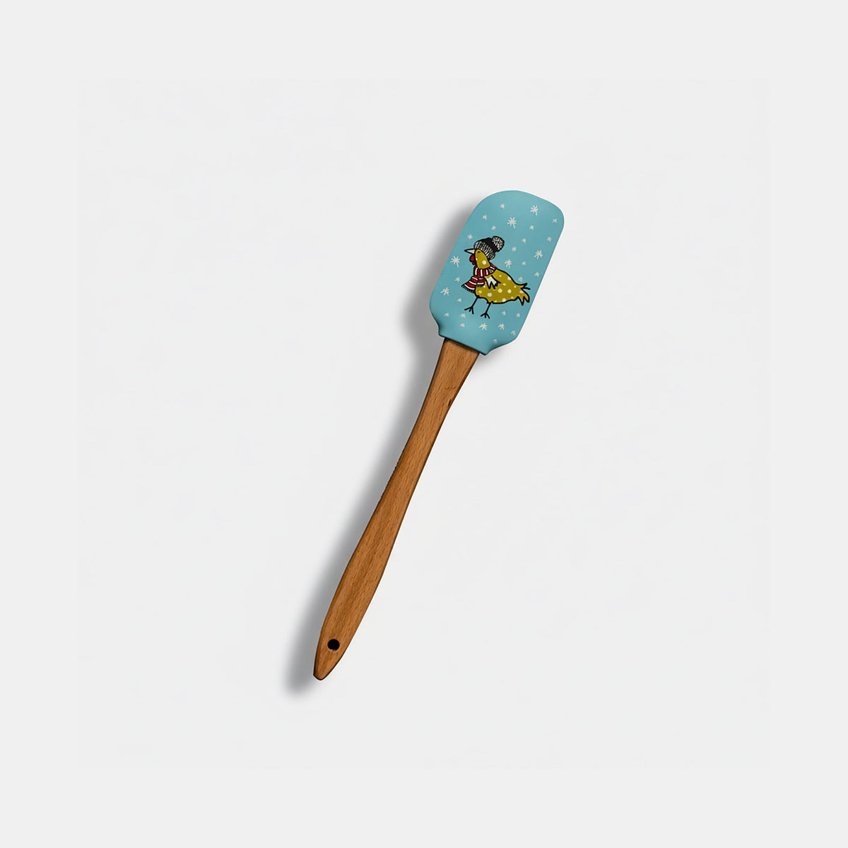 Genicook Rooster Silicone Spatula with Wood Handle