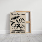 WONDERWALL ‘L’Atelier Fun Collection’ Caffeinated Cheer - Retro Coffee Art Print