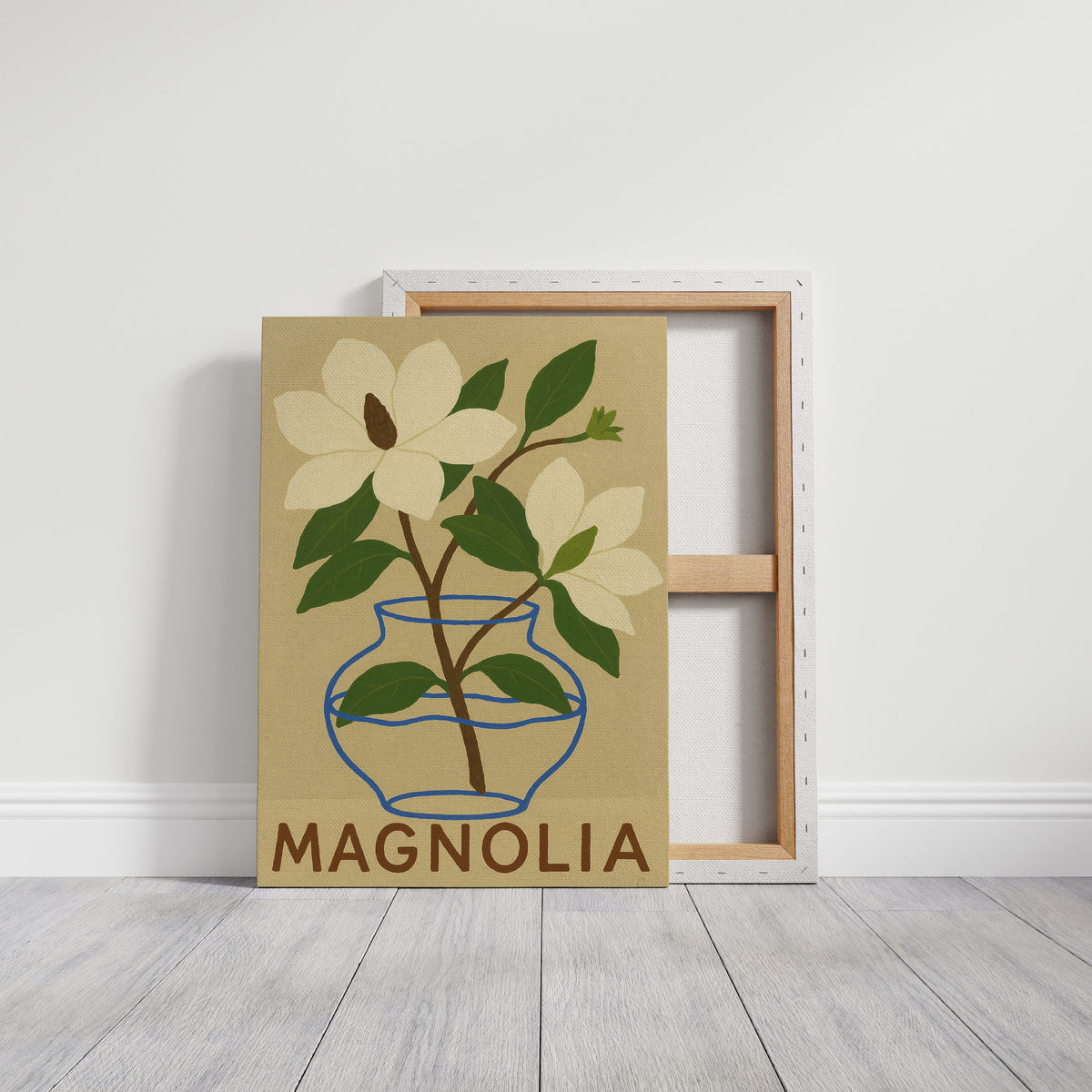 WONDERWALL ‘L’Atelier Fun Collection’ Elegant Magnolia Art Print for Home Decor