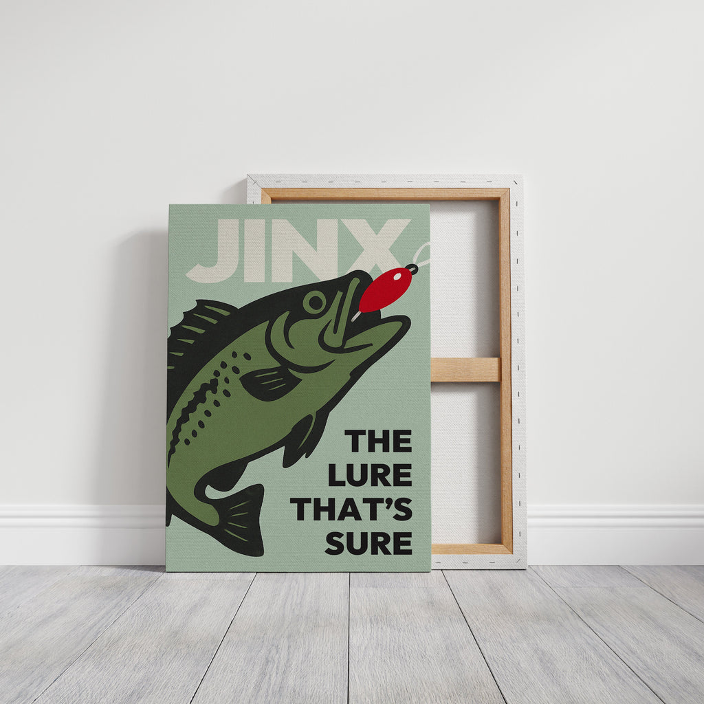 WONDERWALL 'L’Atelier Fun Collection' Baited Bliss - Retro Fishing Print