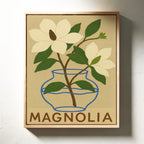 WONDERWALL ‘L’Atelier Fun Collection’ Elegant Magnolia Art Print for Home Decor