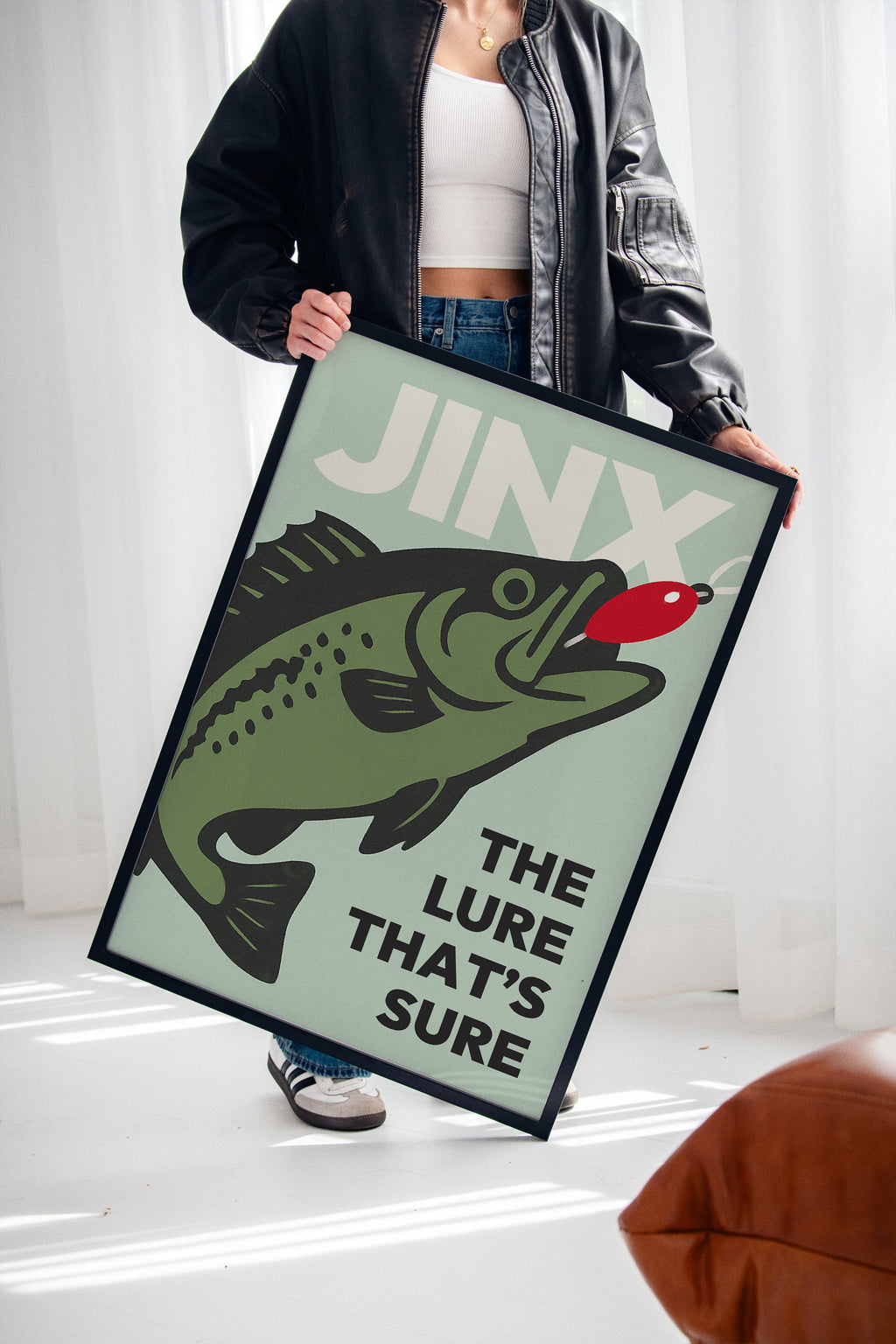 WONDERWALL 'L’Atelier Fun Collection' Baited Bliss - Retro Fishing Print