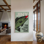 WONDERWALL 'L’Atelier Fun Collection' Baited Bliss - Retro Fishing Print