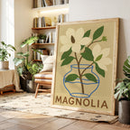 WONDERWALL ‘L’Atelier Fun Collection’ Elegant Magnolia Art Print for Home Decor