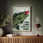 WONDERWALL 'L’Atelier Fun Collection' Baited Bliss - Retro Fishing Print
