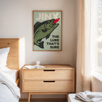 WONDERWALL 'L’Atelier Fun Collection' Baited Bliss - Retro Fishing Print