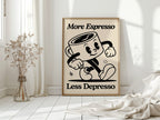 WONDERWALL ‘L’Atelier Fun Collection’ Caffeinated Cheer - Retro Coffee Art Print