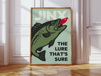 WONDERWALL 'L’Atelier Fun Collection' Baited Bliss - Retro Fishing Print