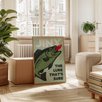 WONDERWALL 'L’Atelier Fun Collection' Baited Bliss - Retro Fishing Print