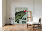 WONDERWALL 'L’Atelier Fun Collection' Baited Bliss - Retro Fishing Print