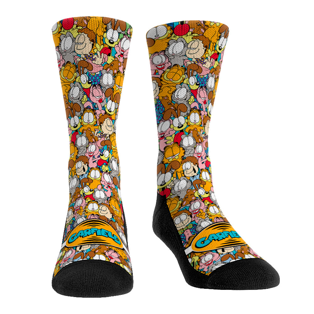 Garfield - Stacked Characters Crew Socks