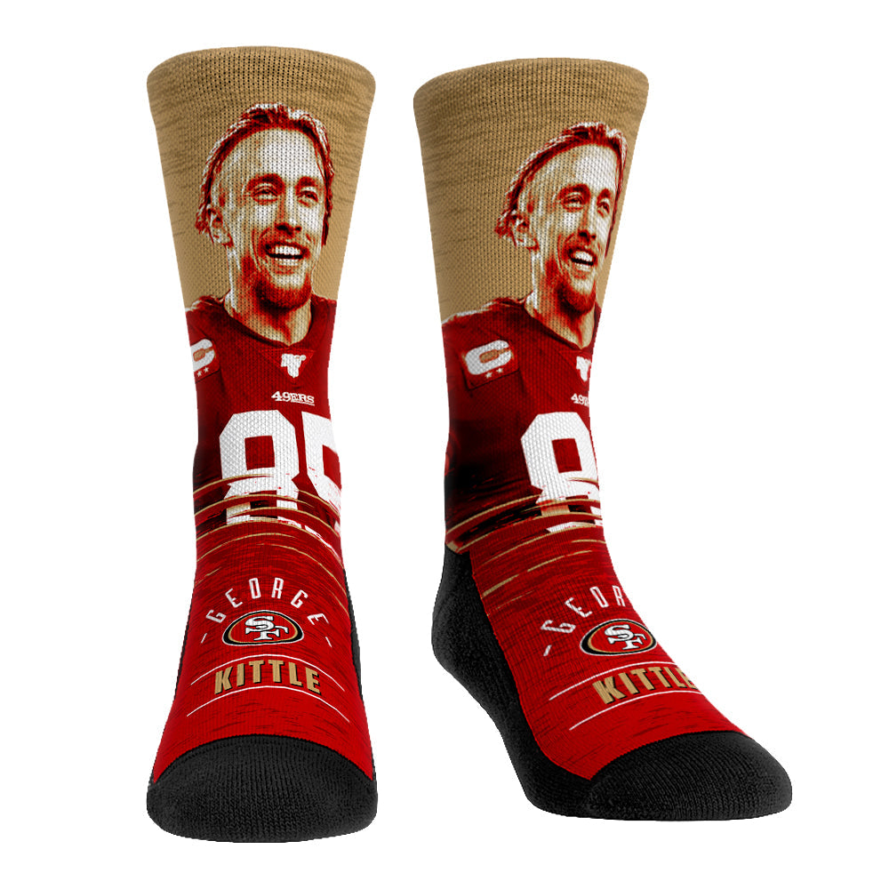 George Kittle - San Francisco 49ers - Jumbotron Crew Socks