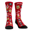 Georgia Bulldogs - SpongeBob SquarePants Characters All-Over Crew Socks
