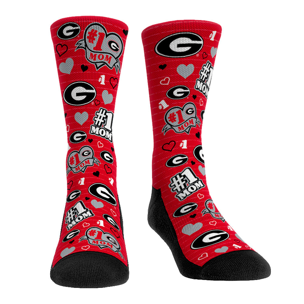 Georgia Bulldogs - #1 Mom Crew Socks
