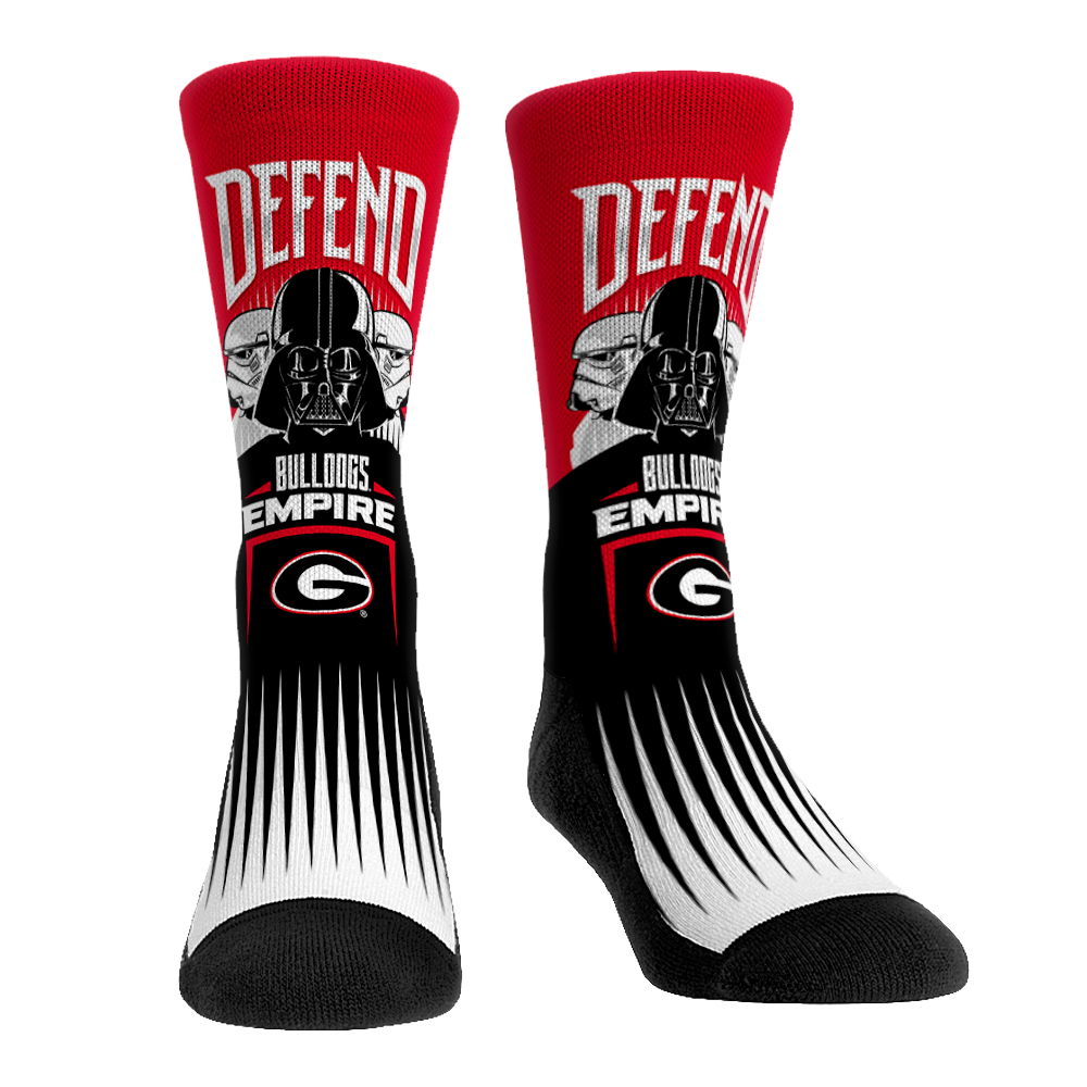 Georgia Bulldogs - Star Wars - Defend the Empire Crew Socks