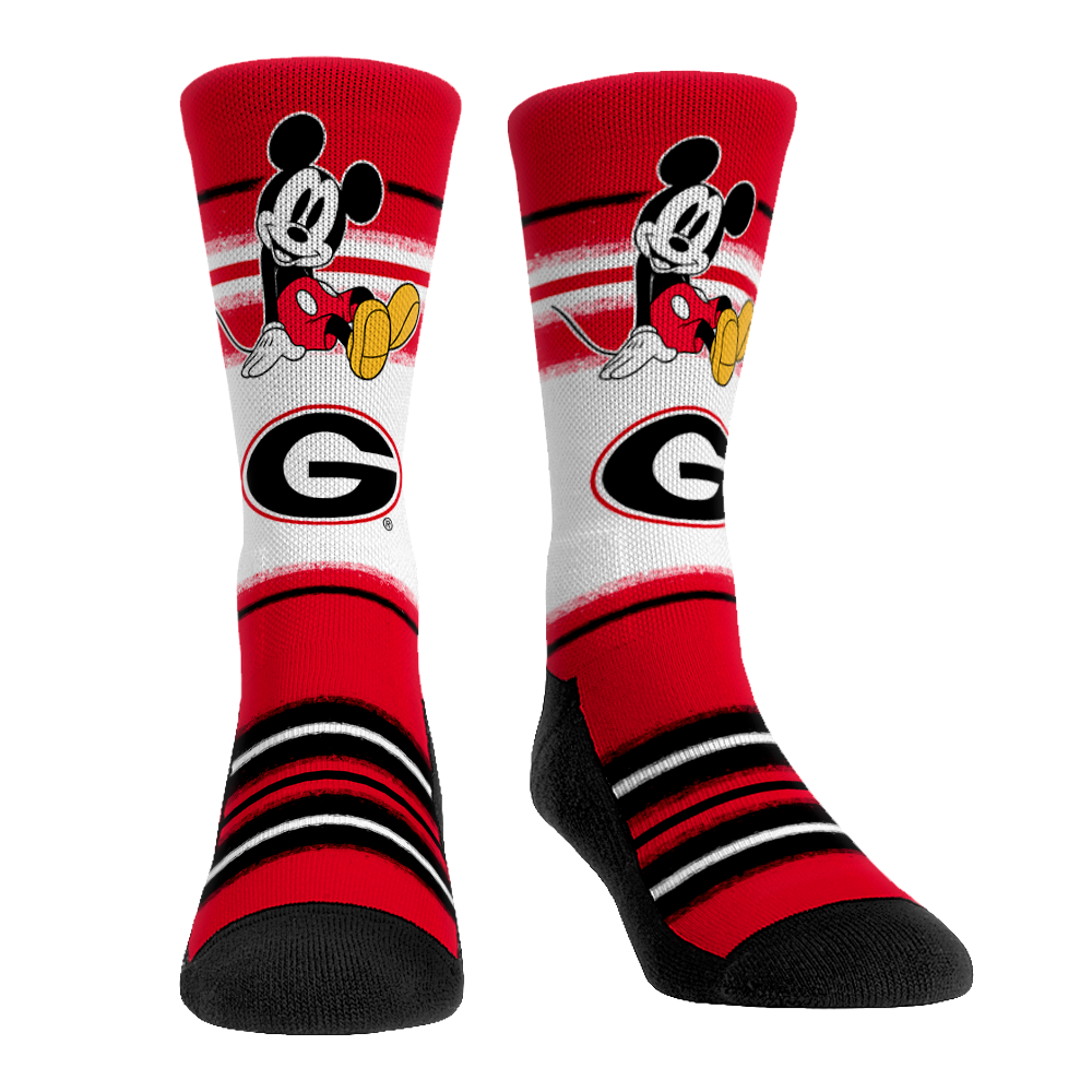 Georgia Bulldogs - Disney - Sit Stripe Crew Socks