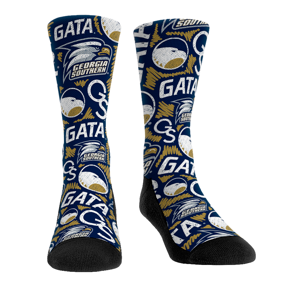 Georgia Southern Eagles - Logo Sketch Crew Socks