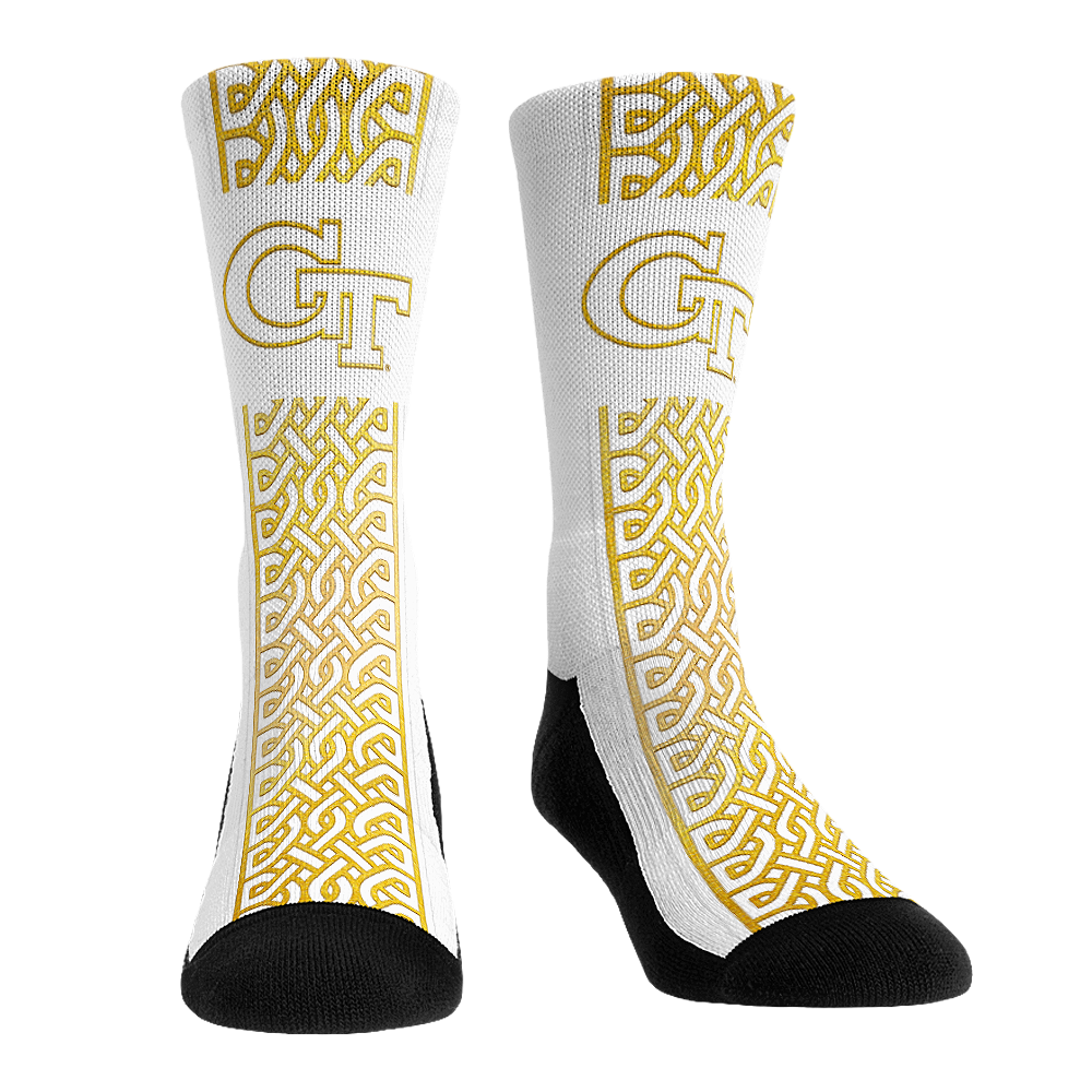 Georgia Tech Yellow Jackets - Celtic Knot Crew Socks