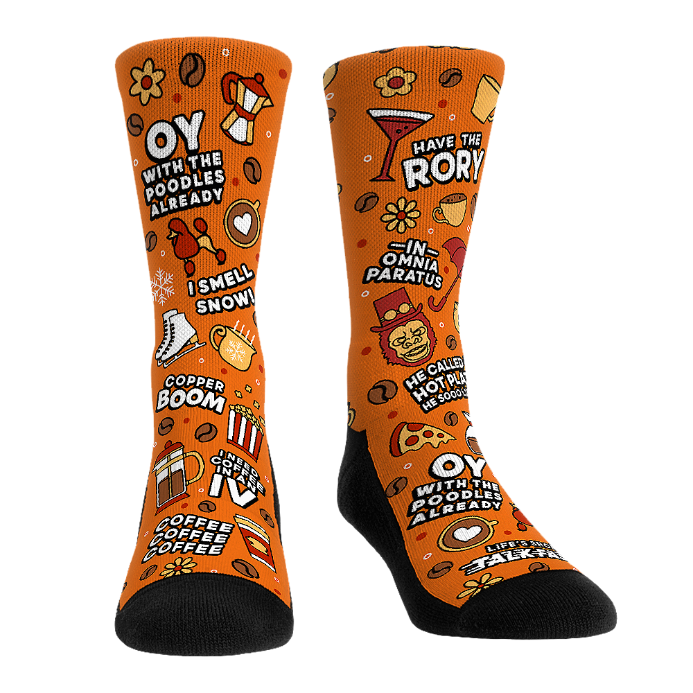 Gilmore Girls - Quotes All-Over Crew Socks