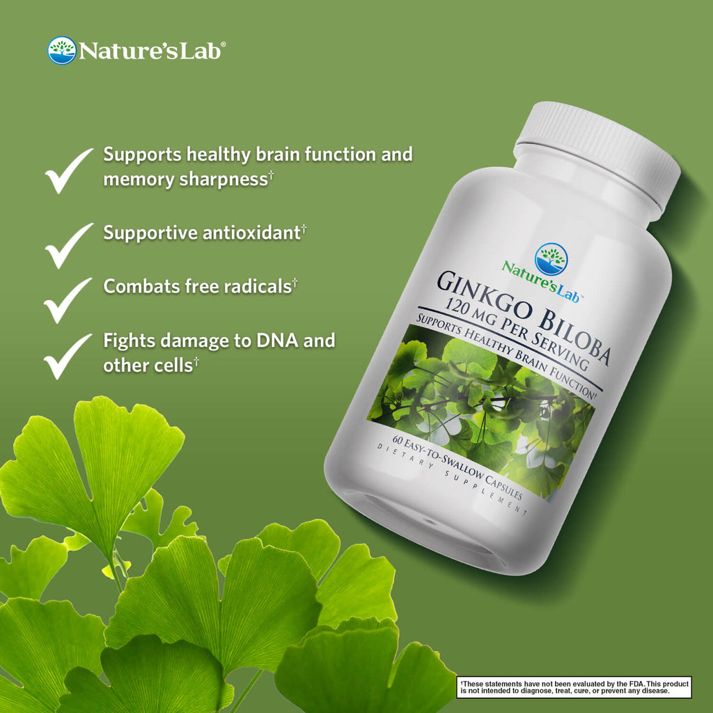 Ginkgo Biloba 120 mg - 60 Capsules