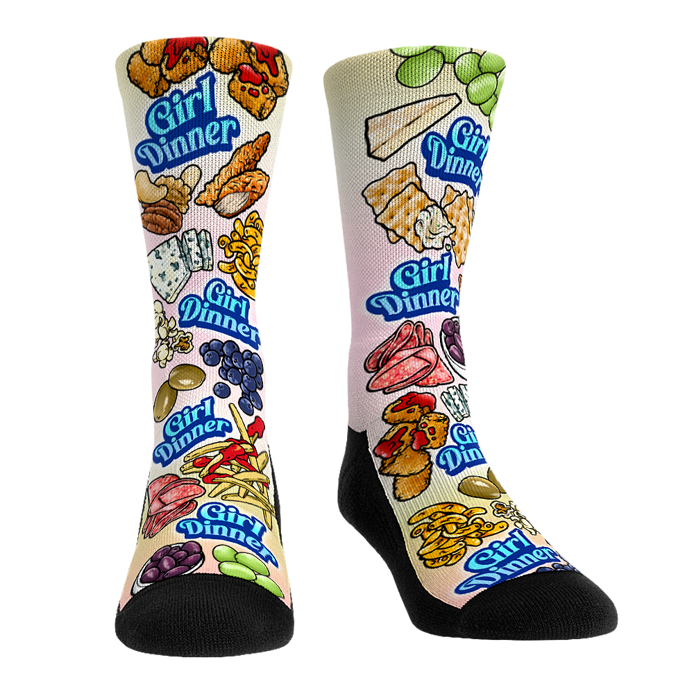 Girl Dinner Crew Socks