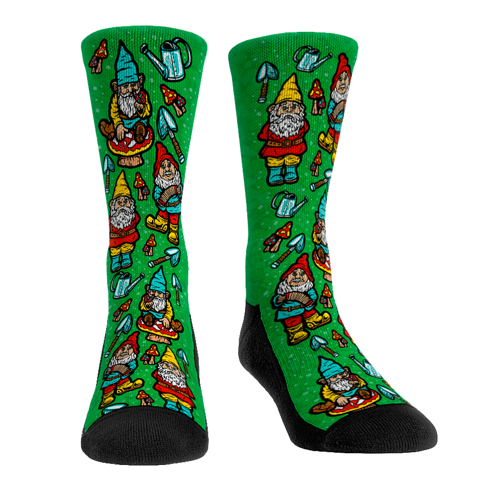 Gnomes All-Over Crew Socks