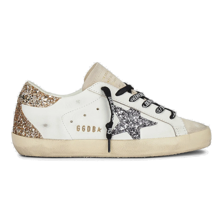 Golden Goose Super-Star Women Sneakers Optic White Seedpearl Glitter
