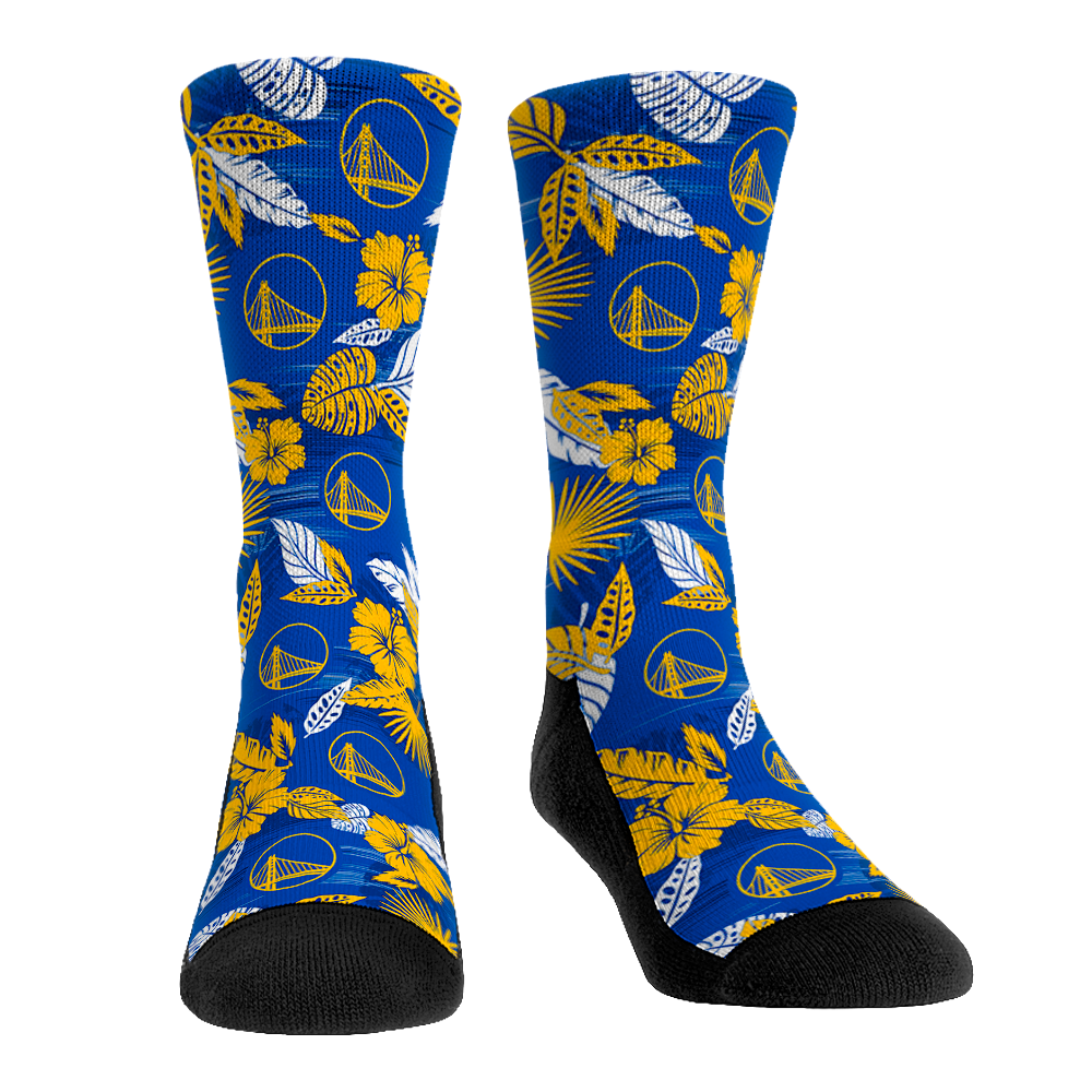 Golden State Warriors - Floral Crew Socks