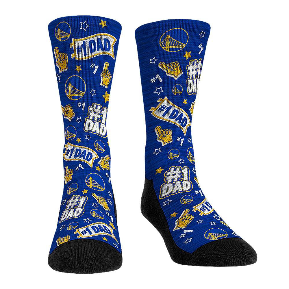 Golden State Warriors - #1 Dad Crew Socks