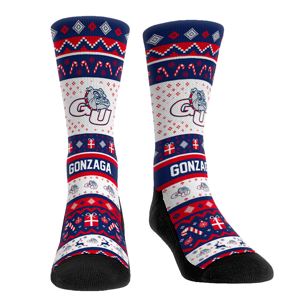 Gonzaga Bulldogs - Tacky Sweater Crew Socks