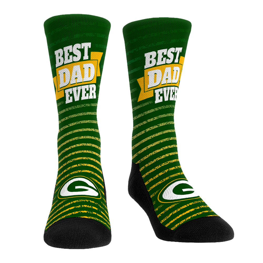Green Bay Packers - Best Dad Ever Crew Socks