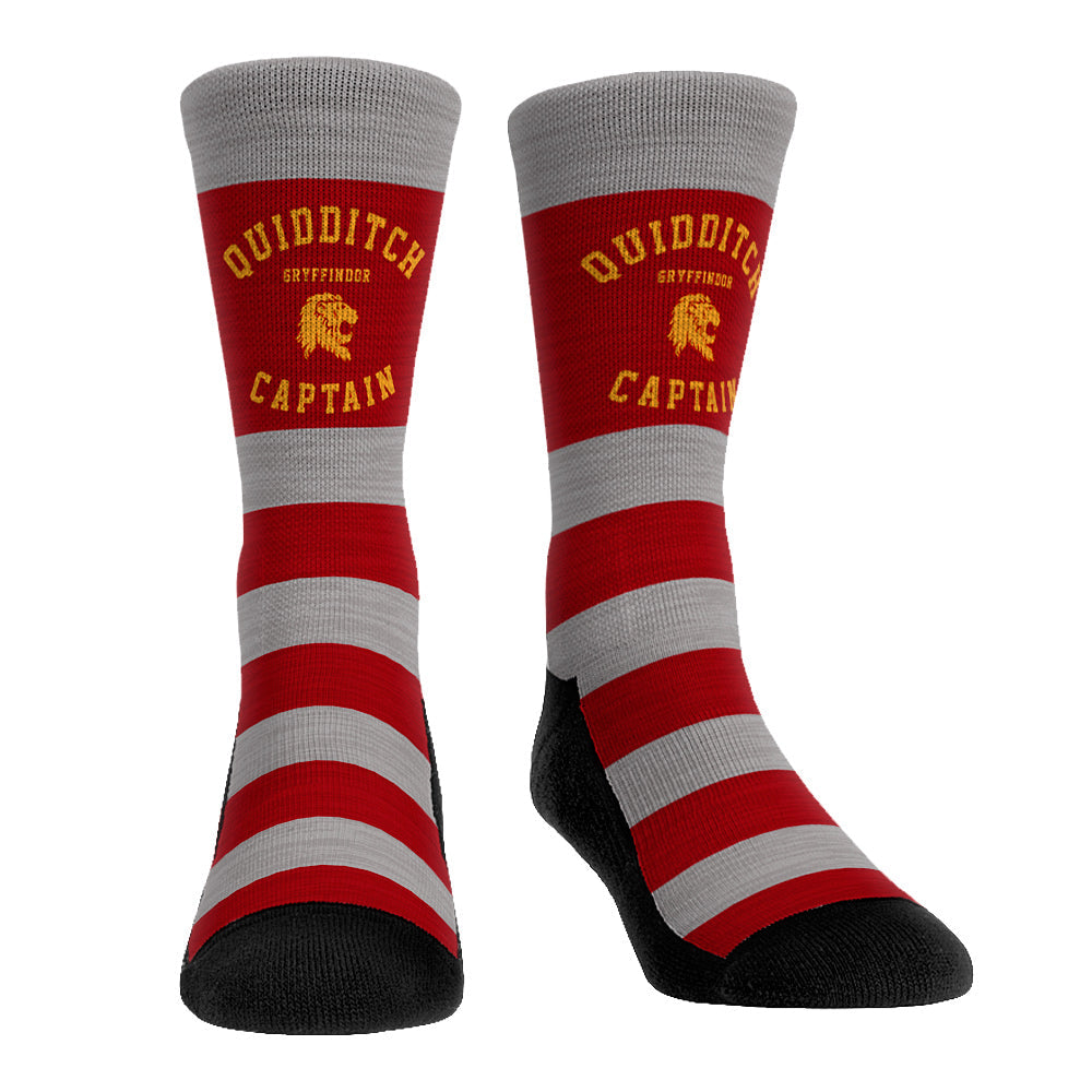 Harry Potter - Gryffindor - Quidditch Captain Stripes Crew Socks