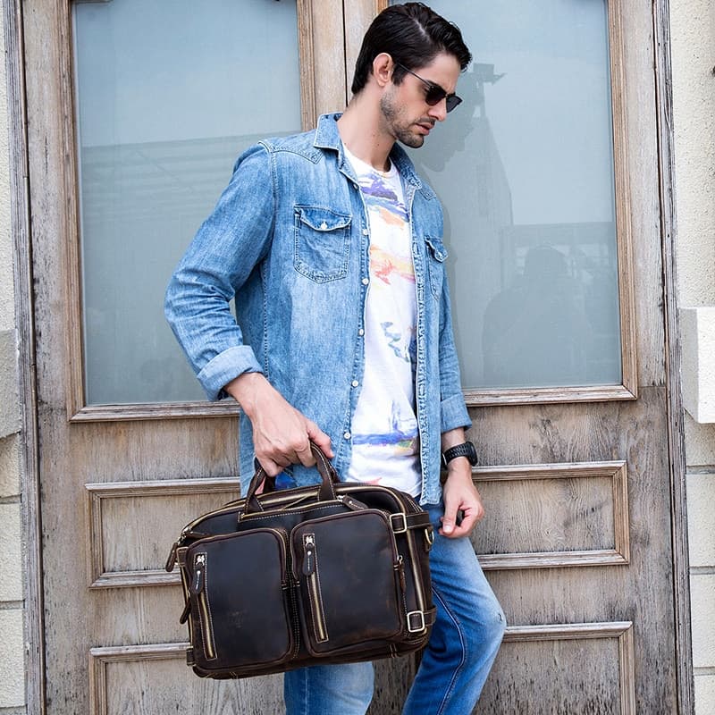 Dublin Leather Backpack Briefcase 2 - in - 1